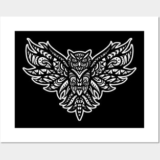 Owl Tribal Posters and Art